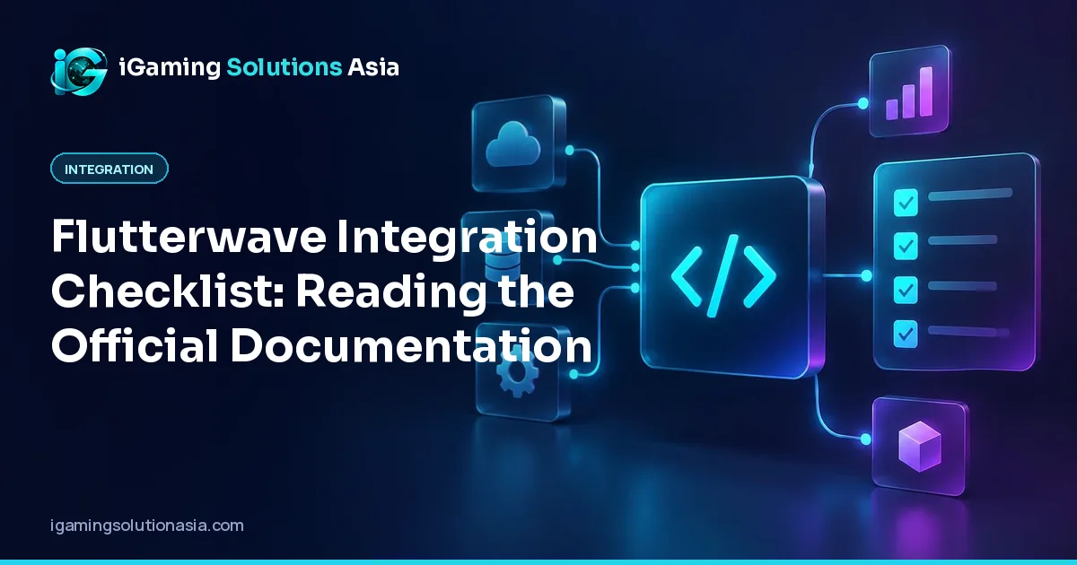 iGaming Solutions Asia cover: Flutterwave Integration Checklist: Reading the Official Documentation