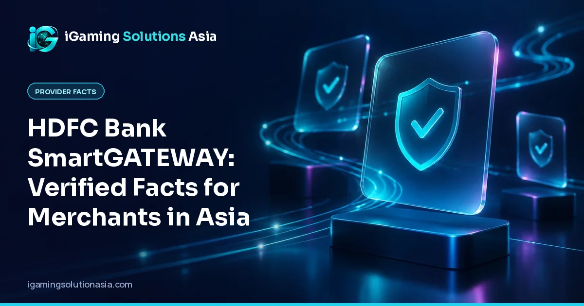 iGaming Solutions Asia cover: HDFC Bank SmartGATEWAY: Verified Facts for Merchants in Asia