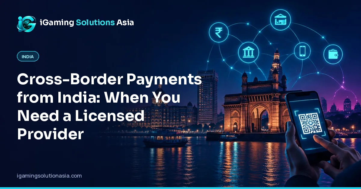 iGaming Solutions Asia cover: Cross-Border Payments from India: When You Need a Licensed Provider