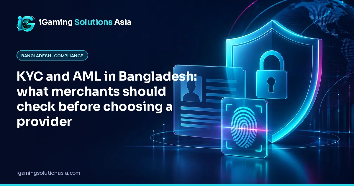 iGaming Solutions Asia cover: KYC and AML in Bangladesh: what merchants should check before choosing a provider