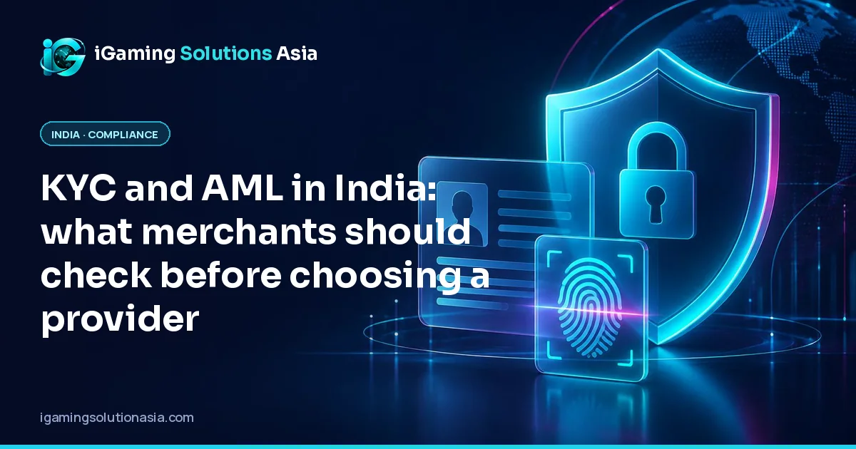 iGaming Solutions Asia cover: KYC and AML in India: what merchants should check before choosing a provider