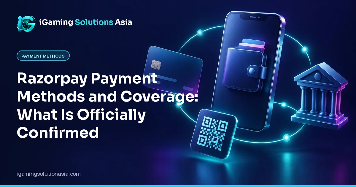 iGaming Solutions Asia cover: Razorpay Payment Methods and Coverage: What Is Officially Confirmed